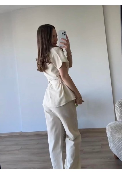 Kemerli Keten Takım - Taş fiyatları