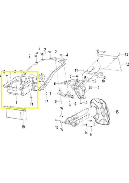 TRK502 Arka Iç Çamurluk