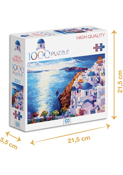 Santorini - 1000 Parçalı Puzzle - 48 x 68 cm