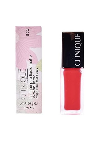 Clinique Pop Liquid Matte Lip Colour Likit Ruj (Ripe Pop 04)