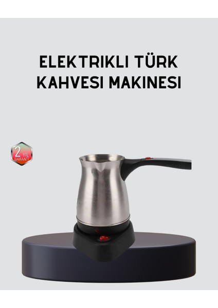 Elektrikli Türk Kahvesi Cezvesi 800W Kablosuz Döner Tabanlı - CHT1343-4833