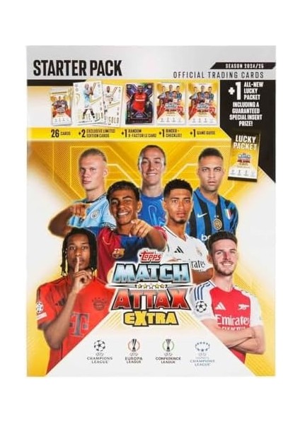 Match Attax 24/25 Starter Pack (Album, 29 + 3 Le Kartı Dahil!) modelleri
