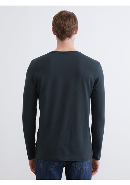 Yeni Sezon Bisiklet Yaka Uzun Kollu Erkek Tişört fırsatları