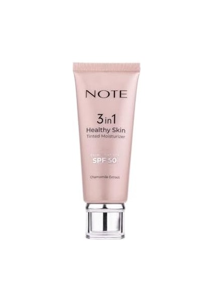 Note 3 In 1 Healthy Skin Light Tinted Moisturizer 50 Spf Renk Ton Eşitleyici Aydınlatıcı Krem, 00 Açık Ton