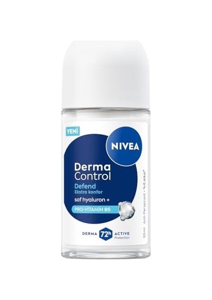 Nıvea Kadın Roll On Deodorant Derma Control Defend 50 Ml,tahrişe Karşı Koruma, 72 Saat Anti Perspirant Koruma,alkolsüz Formül,hyaluronik Asit, Provitamin B5 modelleri