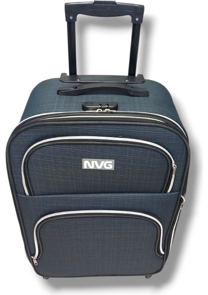 848-26 Havlu Kumaş 4 Teker Ekose Desen Orta Boy Valiz fiyatları