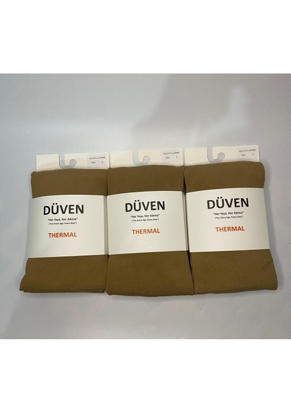 3'lü Kadın Ten Içi Ince Polar Içlik Termal Külotlu Çorap - Konfor Thermal