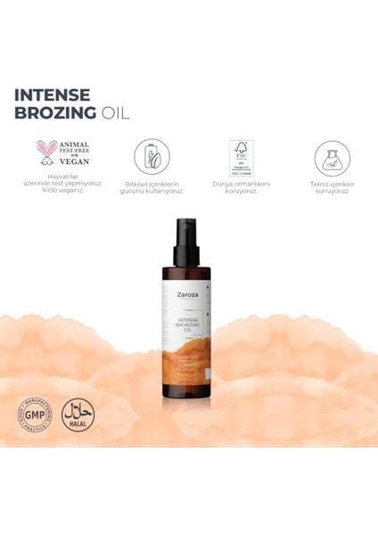 Zaroza Bronzlaştırıcı Yağ Havuç Hindistan Cevizi Kakao Yağı 200 ml fiyatları