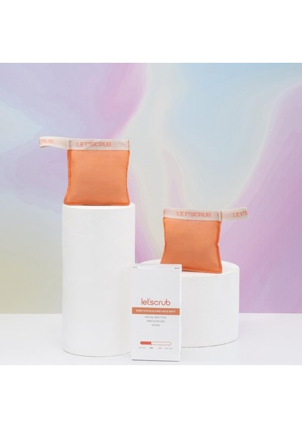 Let'scrub Yavruağzı Yüz Kesesi Floş Ipek Peeling Eldiveni Hassas Ciltler Için modelleri