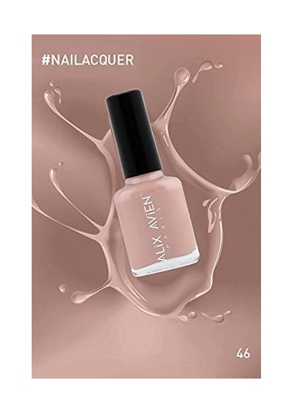 Pembe Nude Oje 46 - Yüksek Pigmentli Uzun Süreli Kalıcılık Hızlı Kuruma - Nail Lacquer 46 fiyatları
