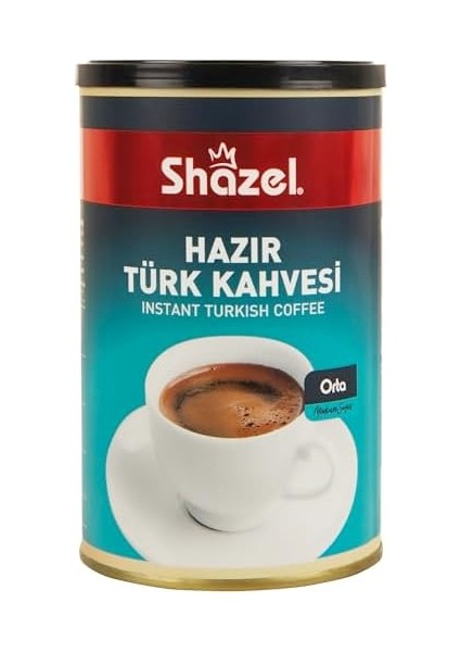 Shazel Hazır Türk Kahvesi Orta - Teneke - 250 gr fiyatları