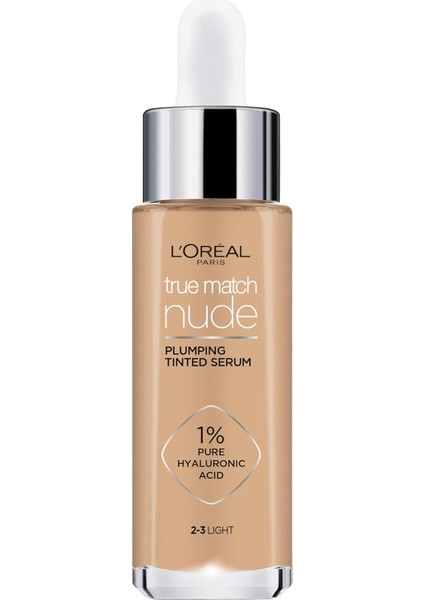 L'oréal Paris Essie True Match Nude Serum Fondöten (2-3 Light, 30 Ml) modelleri