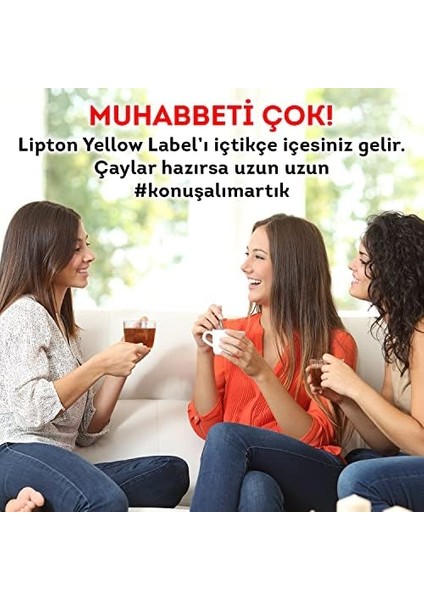 Lipton Yellow Label Demlik Poşet Siyah Çay 100'LÜ Paket
