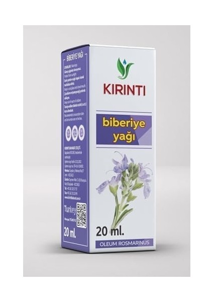 Kırıntı 2000 Biberiye Yağı 20 ml