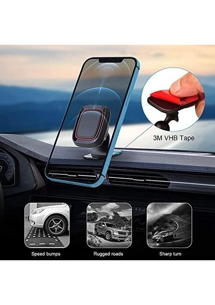 Heartz H048 Araba Telefon Tutucu, 360 Derece Dönebilir, Kutu Içinden Çıkan 2 Ayrı Aparat Sayesinde Hem Petek ve Hemde Konsola Sabitlenebilir fiyatları