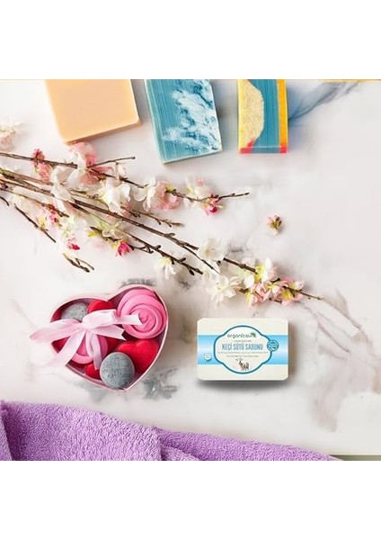 Organicsun 2'li Set Doğal Kabak Lifli Keçi Sütü Sabunu ve Lifsiz Keçi Sütü Sabunu fiyatları