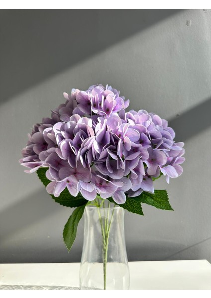 Islak Dokulu Yapay Ortanca Çiçeği-Renkli Ortanca Vazo Çiçeği fiyatları