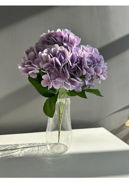 Islak Dokulu Yapay Ortanca Çiçeği-Renkli Ortanca Vazo Çiçeği modelleri