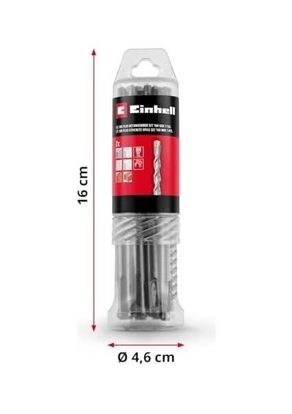 7-Parça Sds Uç Seti, 160 mm (Dört Kenarlı Plakalı 40CR Takım Çeliğinden Yapılmıştır, Merkezleme Ucu, Tadilat Veya Ilgili Sabitleme Işleri Için) - 49265510 modelleri