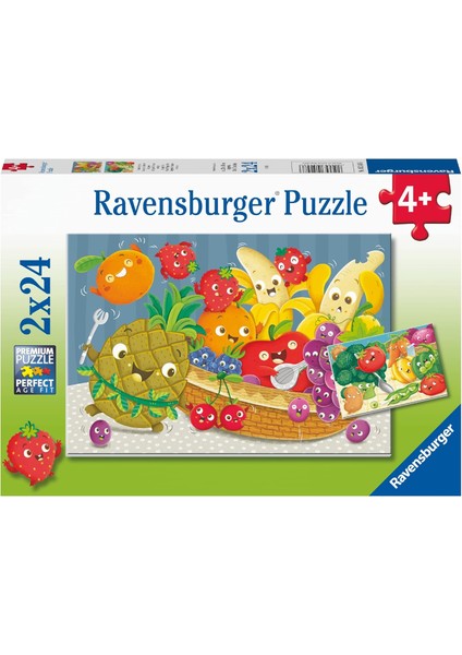 2X24 Parçalı Puzzle Meyveler