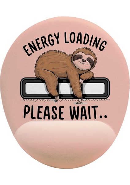 Tembel Hayvan Bilek Destekli Mouse Pad