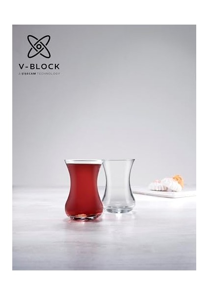 42381S00 V Block Belli 6'lı Çay Bardağı modelleri