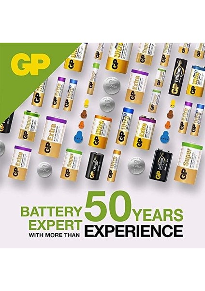 3V Lithium Knopfzellen, 20 Stück Li-Mn Knopfbatterien Cr 2032 - 3 Volt Im 20-Er Pack, Batterien Einzeln Entnehmbar (Gp Batteries Markenprodukt) modelleri