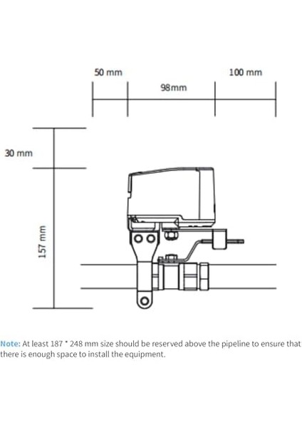 Smart Valve Controller T1, Over Bridge, 3.0 Hub Gerektirir, Ev Için Su Kaçak Dedektörleri ile Kombine, Uygulama Uzaktan Kumanda Kapatmayı Destekler,,, fiyatları