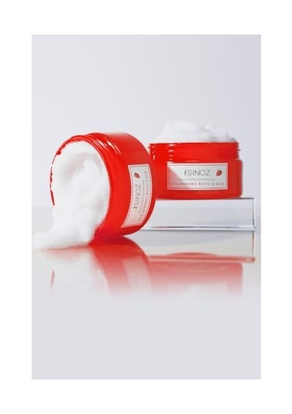 Sinoz Body Scrub Besleyici Arındırıcı Nemlendirici Çilekli Vücut Peelingi 300 gr