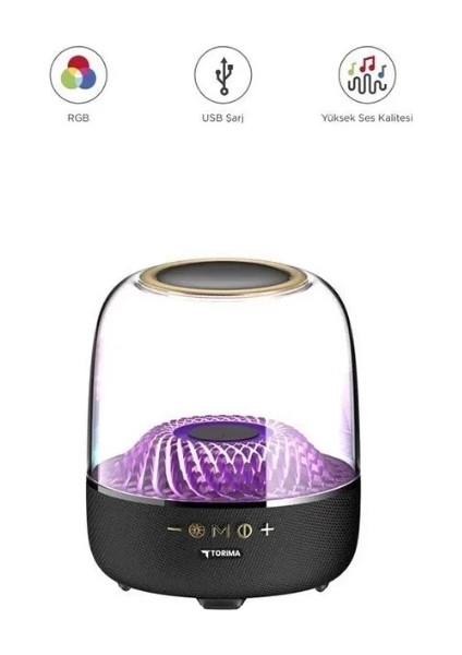 D33 Siyah Taşınabilir Kablosuz Bluetooth Hoparlör