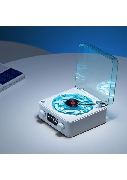 Bluetooth, Aux, Sd Kart Destekli Plak Müzik Çalar – Tavana Işık Yansıtan Retro Ses Sistemi Ses Topu fırsatları