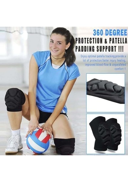 Aputue Dizlikler, 1 Çift Koruyucu Voleybol Dizliği, Kalın Süngerli Çarpışma Önleyici Güreş Dizlikleri, Kaymayı Önleyici Nefes Alabilir Diz Desteği, Futbol Basketbol Koşu Dans Için (S) fiyatları