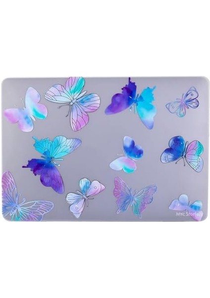 MacBook Pro 13 Inç Kılıf Çiçek Desenli Sert Kapak, M1/m2 Tam Uyum A2338 A2289 A2251 A1706 A1708 A1989 A2159 Ince Hafif, Darbeye Dayanıklı, Çizilmez Koruyucu Mor modelleri