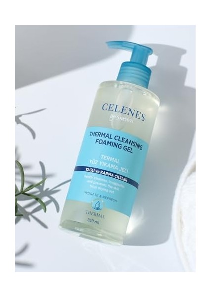Celenes Thermal Yüz Yıkama Jeli Yağlı ve Karma Ciltler (250 Ml)