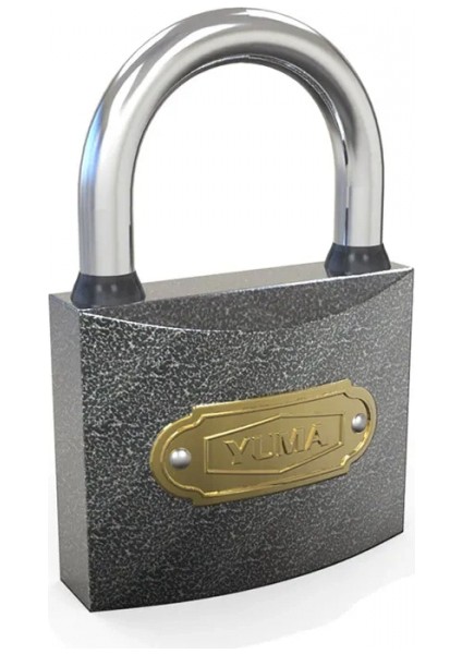 Eco Lounge Yuma Gri Döküm Kısa Asma Kilit 63MM