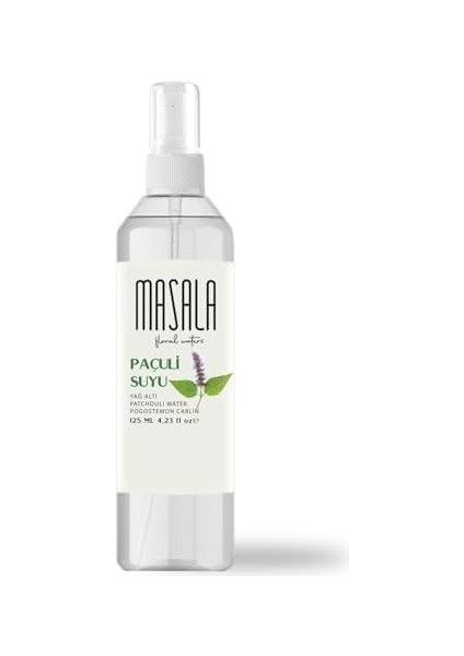Masala Saf Paçuli Suyu 125 ML%100 Doğal Yağlı Hidrosol - Tonik Clove Floral Water Hydrosol Tonic