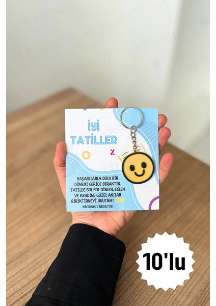 10 Adet Anahtarlık Okul Mezuniyet Hediyesi Karne Hediyesi Doğum Günü Hediyesi