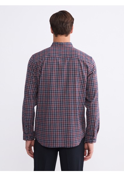 Yeni Sezon Regular Fit Uzun Kollu Ekose Erkek Gömlek fırsatları