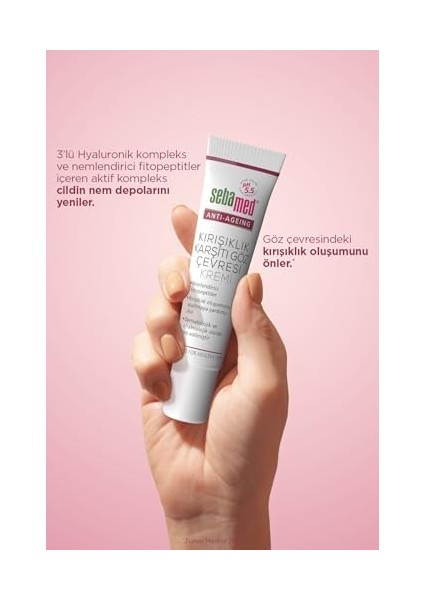 Sebamed Wrinkle Filler Anti-Age Kırışıklık ve Yaşlanma Karşıtı Göz Çevresi Kremi 15ML modelleri