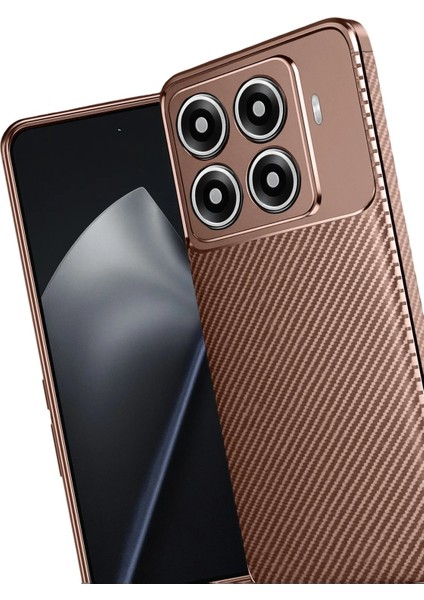 Xiaomi Mi 15T Pro Auto Focus Karbon Kapak - KAHVERENGI-(5796) - M879R913-K07879 modelleri