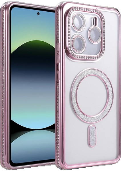 Xiaomi Redmi Note 14 4g Joke Simli Magneticsafe Kılıf - PEMBE-(5796) - M139R956-K44139