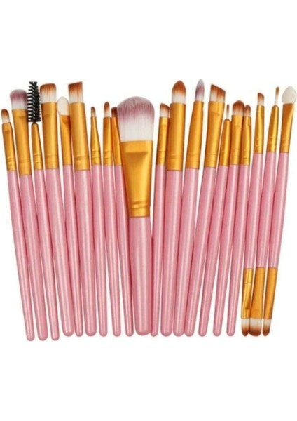 Tikatti 20'li Profesyonel Yumuşak Makyaj Fırça Seti Pembe Renk modelleri
