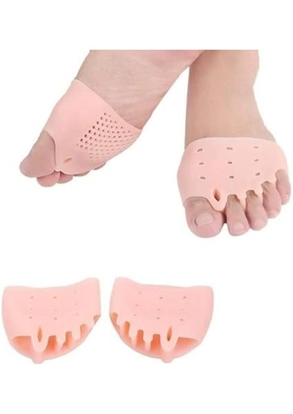 Optana 5 Parmak Ayırıcı Makaralı Ayak Gömlek Silikon Nasır Koruyucu