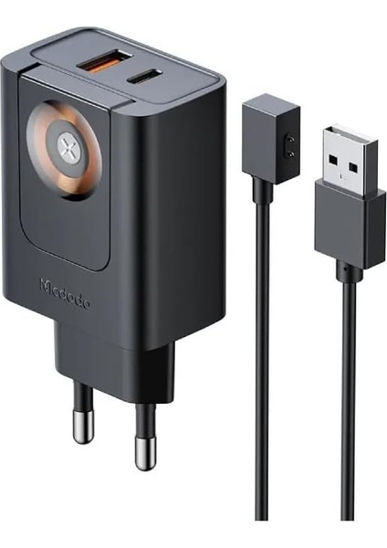 CH-3700 30W 2'si 1 Arada Kablosuz ve Seyahat Şarj Adaptörü