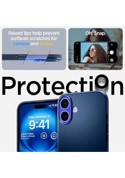 16 Ince Kılıf Thin Fit Hava Kanalı Teknolojisi™ Askeri Sınıf Koruma Magfit Navy Kapak - ACS08061 fiyatları