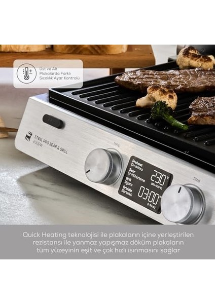Compact Steel Pro Sear&grill Inox 2007 Iz. ve T. Mak. fiyatları