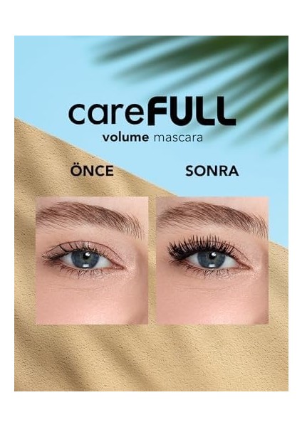 Flormar Hacim Veren Besleyici Maskara Siyah Carefull Volume 000 Black fiyatları