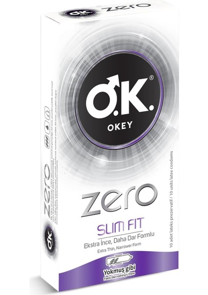 Okey Zero Slim Fit 10'lu Prezervatif modelleri