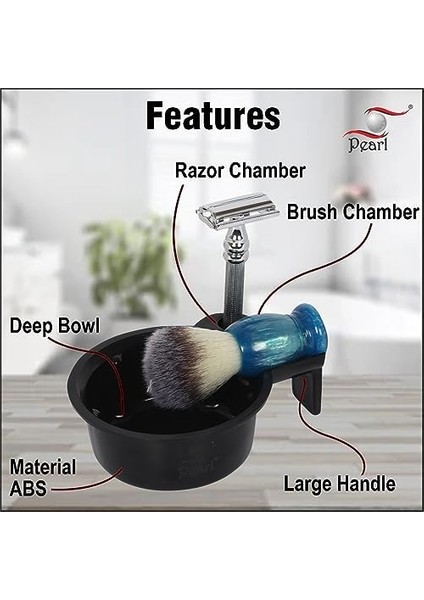 Pearl Geleneksel Tıraş Köpürtme Kabı (Ssb-15 (Siyah)) fiyatları