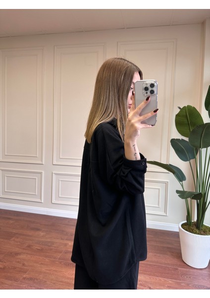 Triko Gömlek Pantolon Takım - Siyah fiyatları